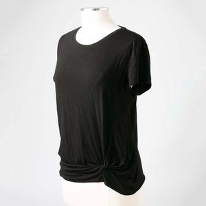 Athleta Side Knot Tee (Zephyr?) Black M